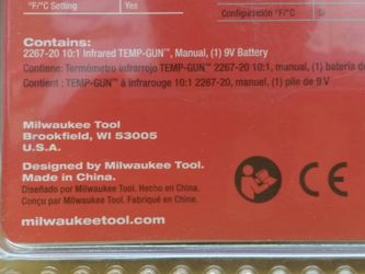 Milwaukee 2267-20H 10:1 Infrared Thermometer