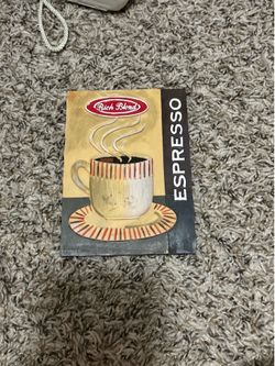 Vintage espresso wall art