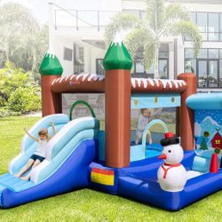 Inflatable Bounce House Snowman