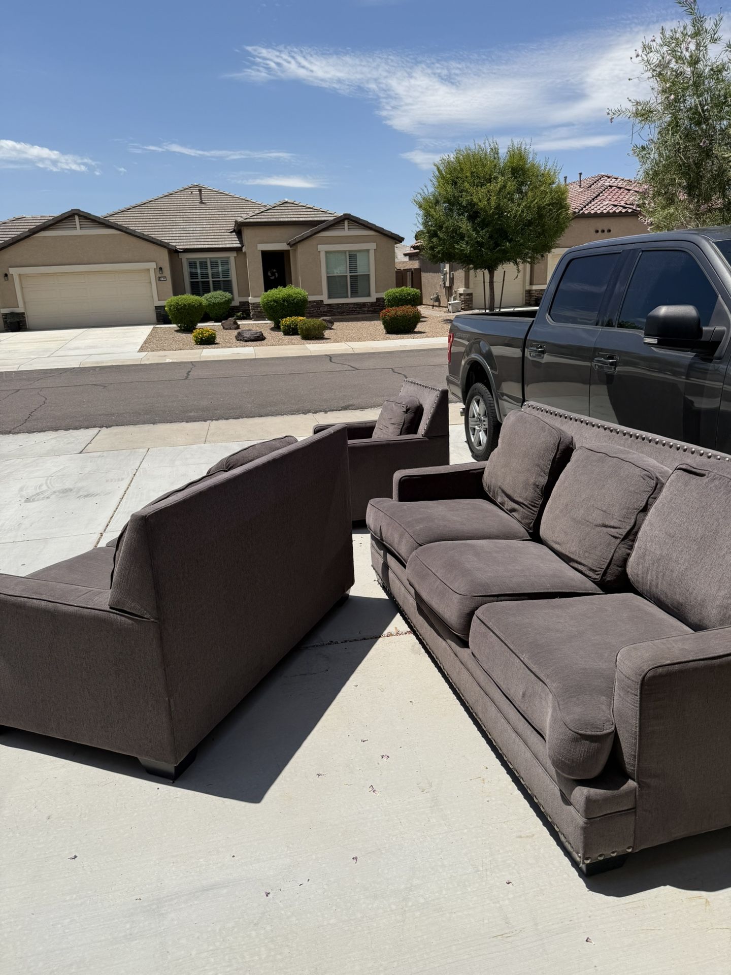 Sofa, Loveseat And Chair