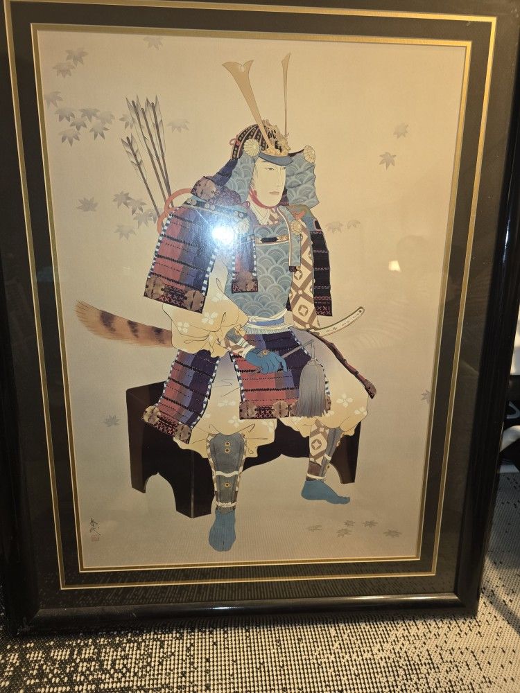 Set Of Japanese Pictures, Samurai/Geisha