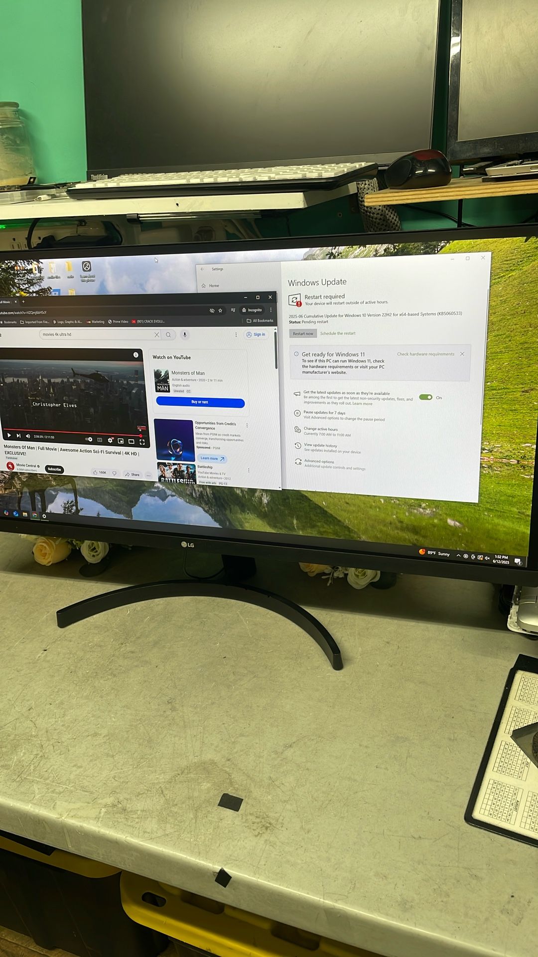 LG Ultrawide 34 “ IPS Monitor $200