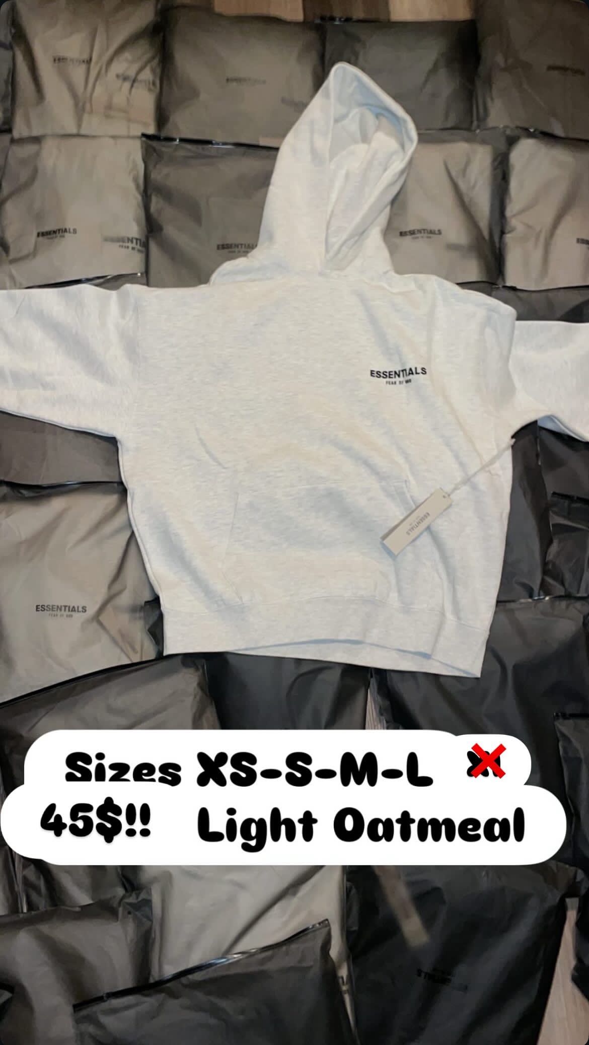 Light Oatmeal Essential Hoodie