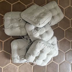 8 Chair Cushions 