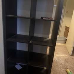 Organizer Shelves In Black Wood 