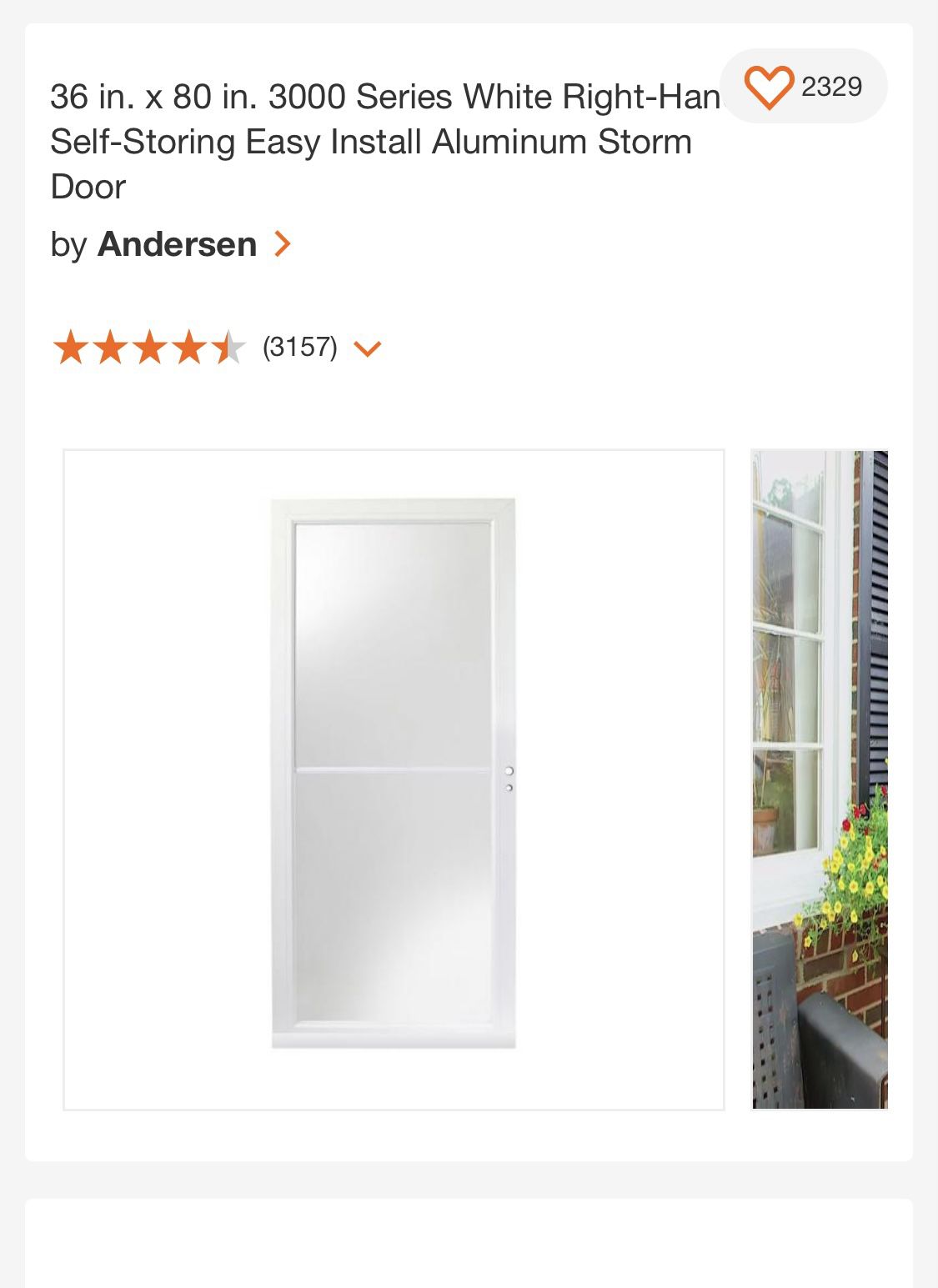 Andersen Storm & Screen Door 36x80
