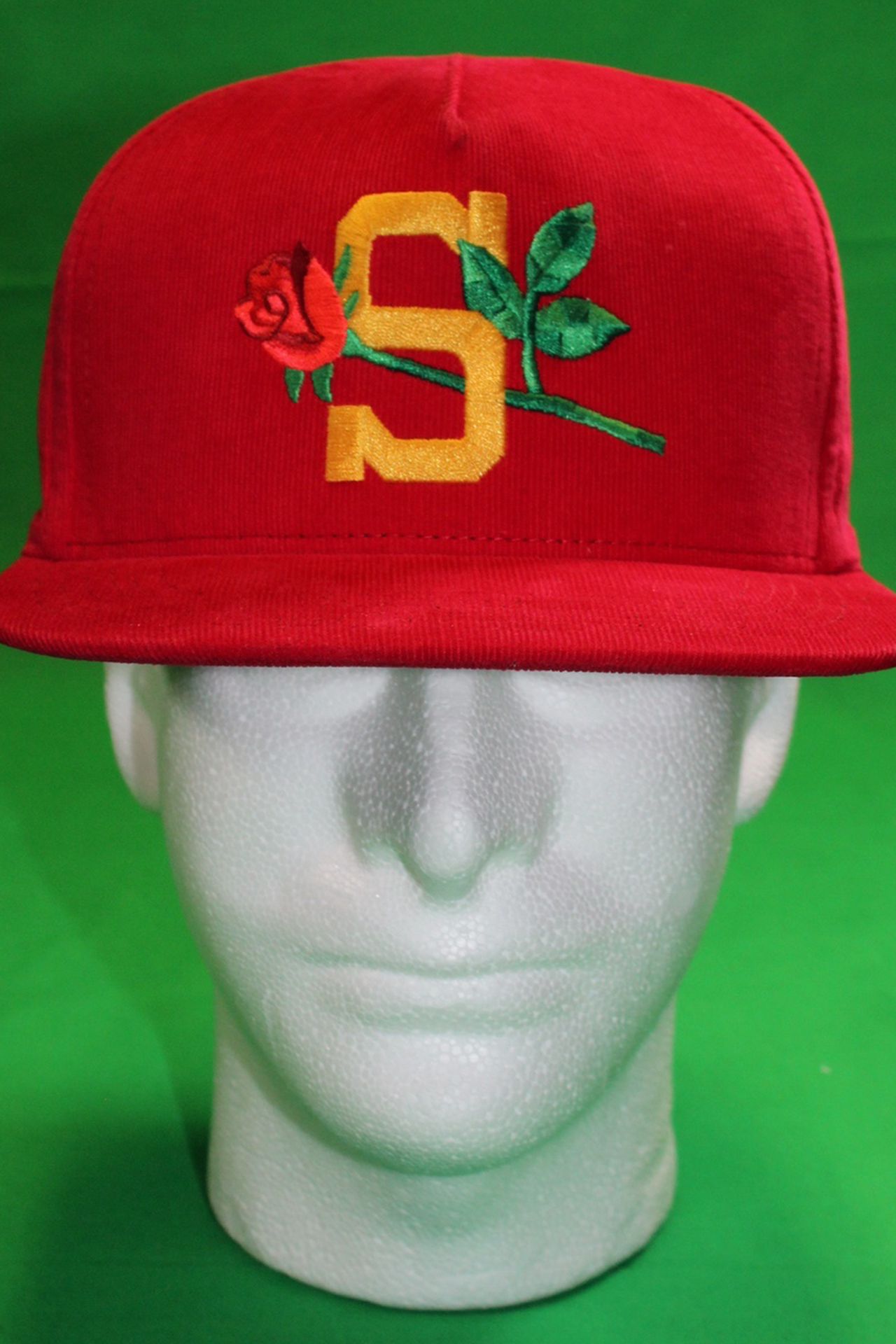 Supreme Rose Hat Corduroy Hat Red SnapBack SS15 New York NEW!