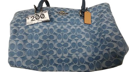 Coach Cdb88 Blue Purse / Handbag