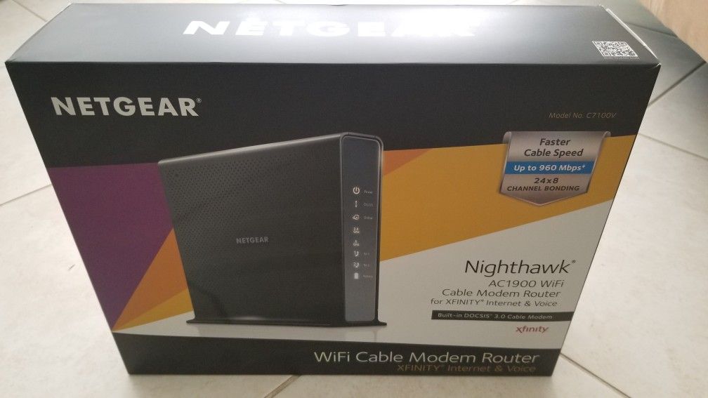 Netgear cable modem/wifi for Xfinity/Comcast