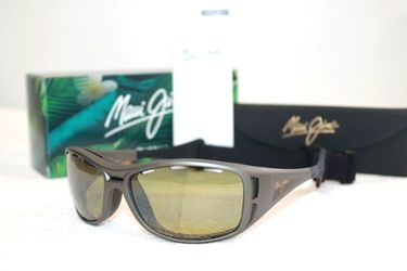 Maui Jim Sunglasses WATERMAN HT410-11B Titanium Grey / Maui HT Green POLARIZED