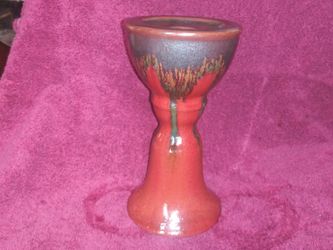 10.25. x 3 and a half ceramic round candle holder