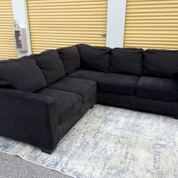 Black Sectional Sofa 90” X 90” 