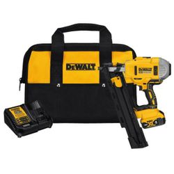 New Dewalt 20-Volt MAX XR Lithium-Ion Cordless Brushless 2-Speed 21° Plastic Collated Framing Nailer with 4Ah Battery and Charger