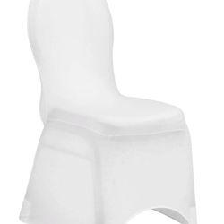 100 Piece-Spandex Banquet Cover Chair-White