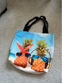 I accept offers pineapple beach bag canvas tote
