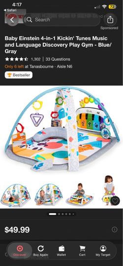 Baby Einstein 4-in-1 Kickin' Tunes Play Gym