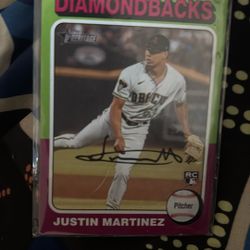 Justin Martinez Signed Card