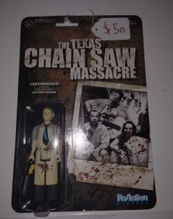 Texas Chainsaw Massacre Leatherface Reaction Horror Halloween Action Figure 