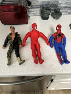 1 Foot Tall, Spider-Man Flash And G.I. Joe Action Figure Figures All For $40