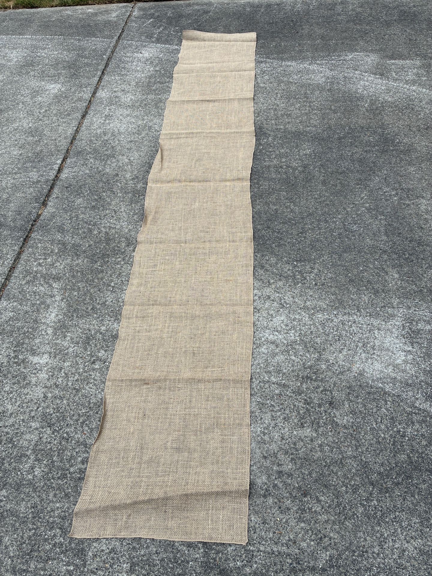 17 Burlap Table Runners 9ft X 17.5 Inches