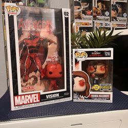 Funko Pop vision cover and Wanda maximoff $40