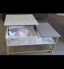 Coffee table lift top