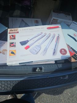 5 piece grill tool set
