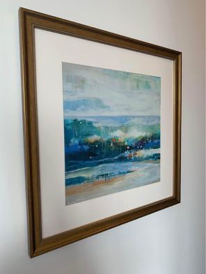 Erin Gregory, The Life Aquatic, 15x15 high-quality giclee print in 22.5x22.5 gold frame