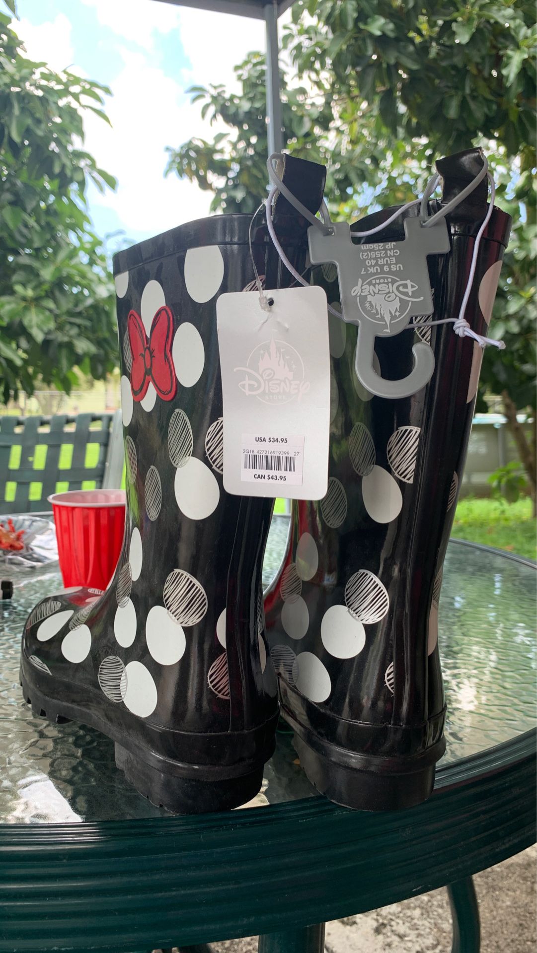 Disney Rain boots!! Never used