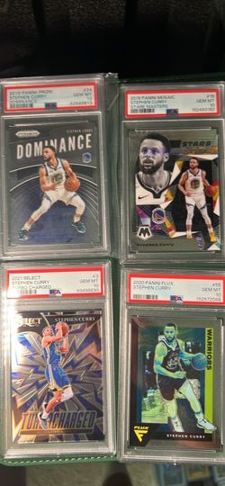 Stephen Curry gem mint PSA 10 Graded Card Lot basketball