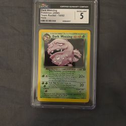 Rare Dark Wheezing Pokémon (2000) Team Rocket -14/82 Holo