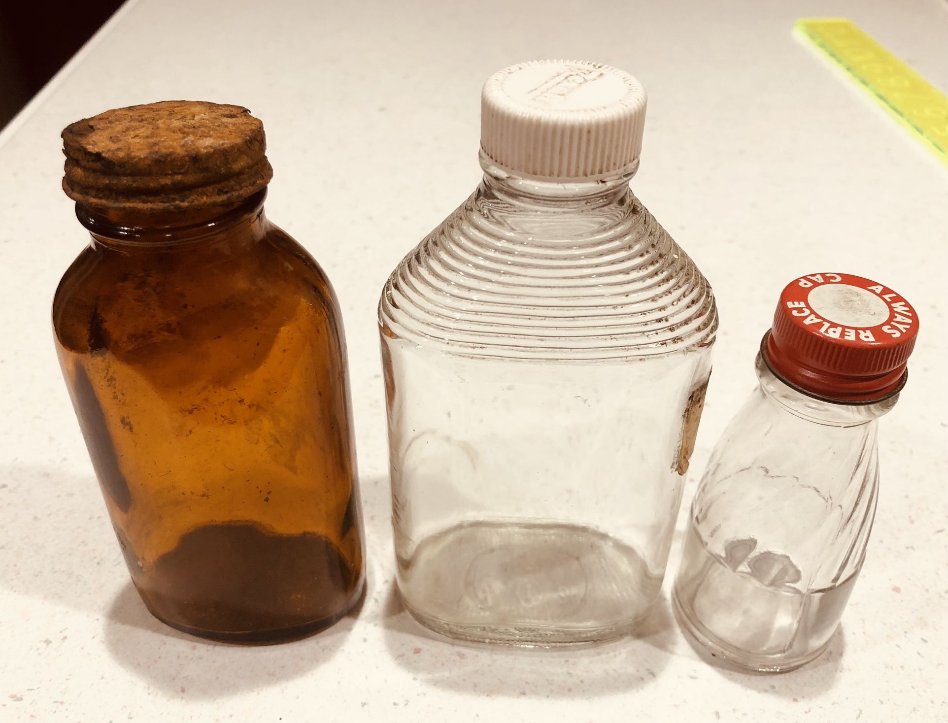 3 Old Bottles Antiques