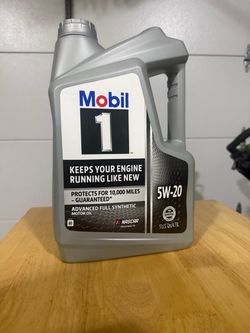 Mobil 1 Advanced Full Synthetic 5W-20 Motor Oil, 5 Quarts