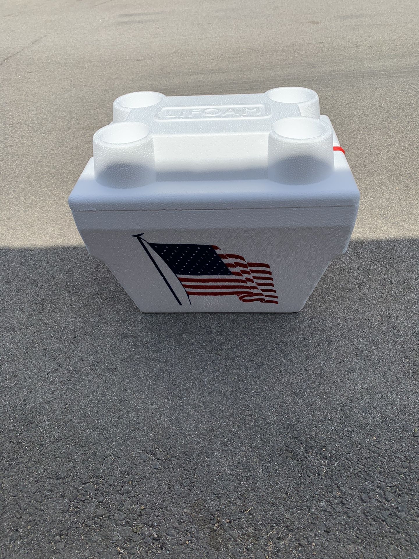 USA Flag Styrofoam Coolers