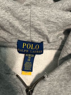 Grey polo zip up