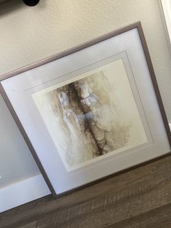 Framed abstract art 27-inch! Paid $140 Asking $35