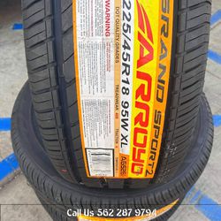 225 45 18 new tires including install and balance