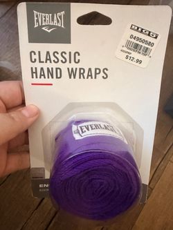 Everlast Classic Hand Wraps Purple Boxing MMA New in Package