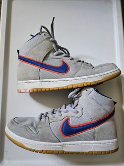 Nike SB Dunk High Pro New York Mets Men's 9.5 Gray Blue