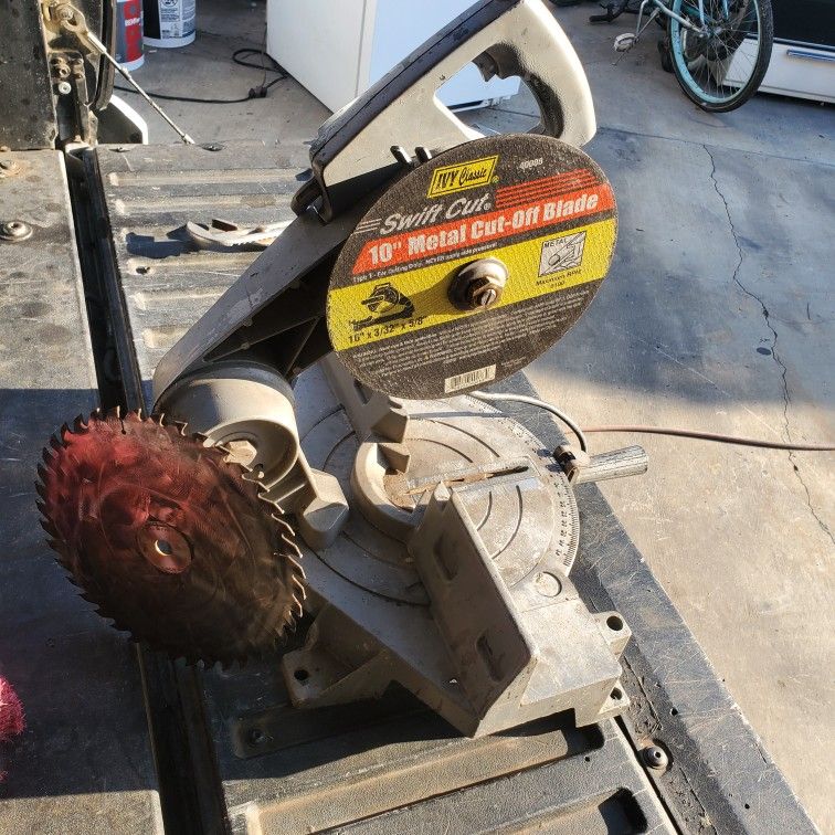 10-in Chop Saw Cut Off ..Two Blades