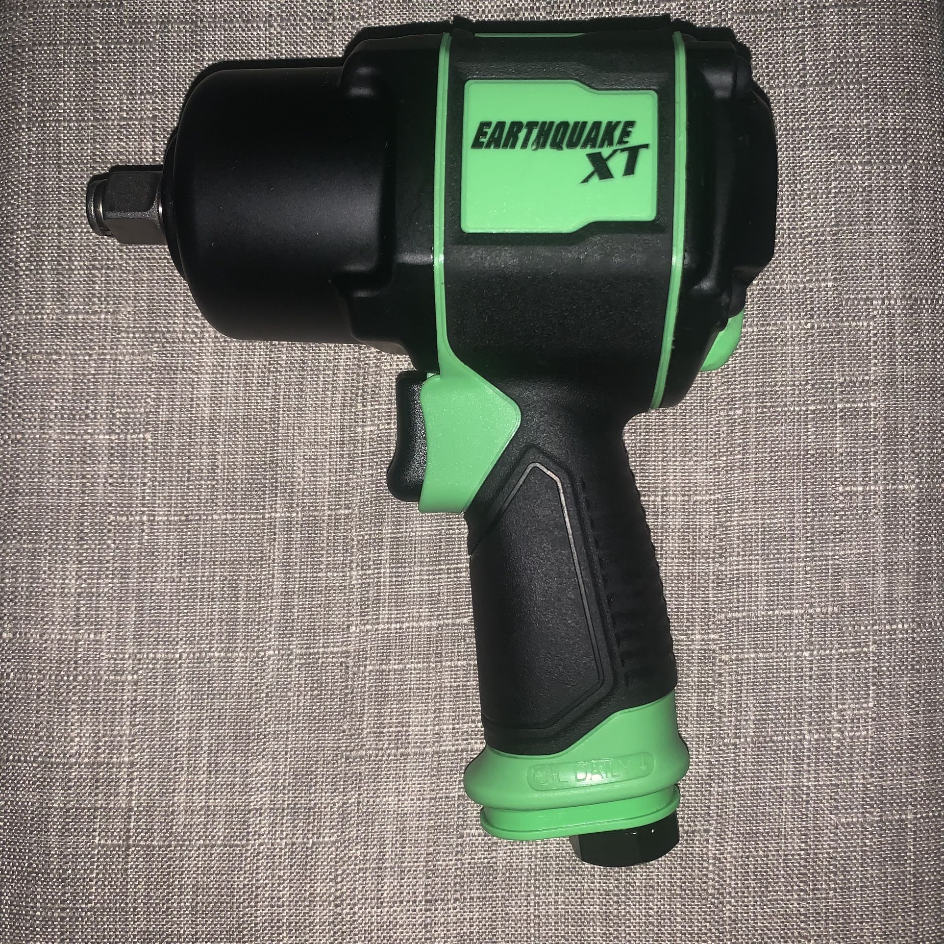 EARTHQUAKE XT 1/2 in. Super Compact Air Impact Wrench, Twin Hammer, 1000 ft. lbs.,