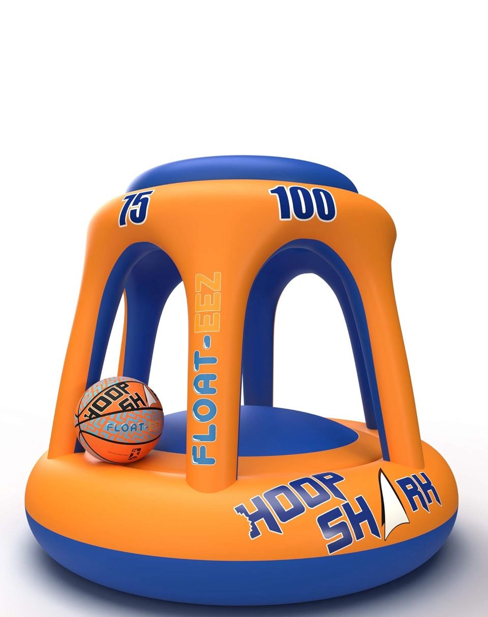 Hoop Shark Swimming Pool Basketball Hoop Set