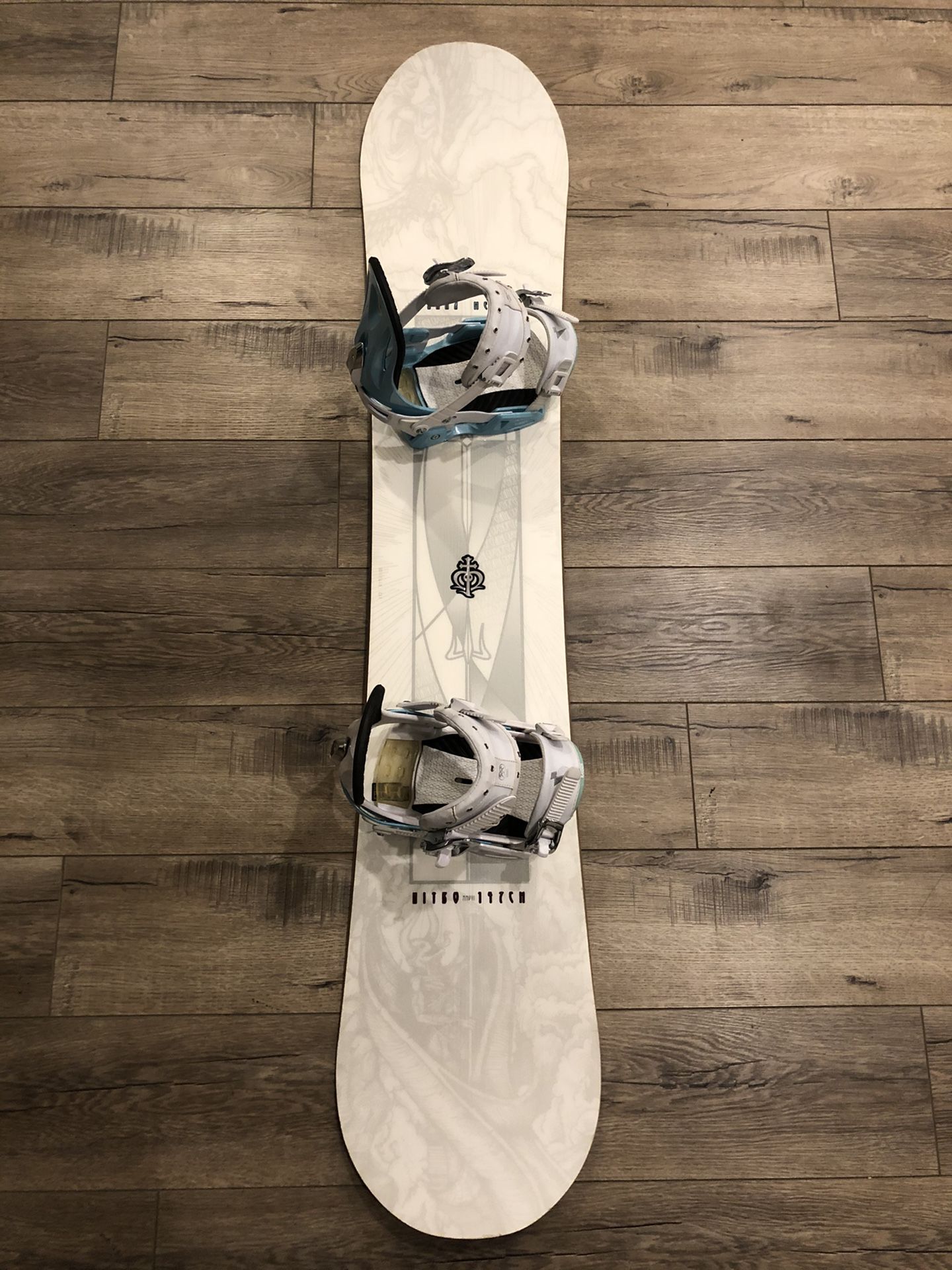Nitro Janna Meyen Pro Model Women’s Snowboard and Bindings 147 cm