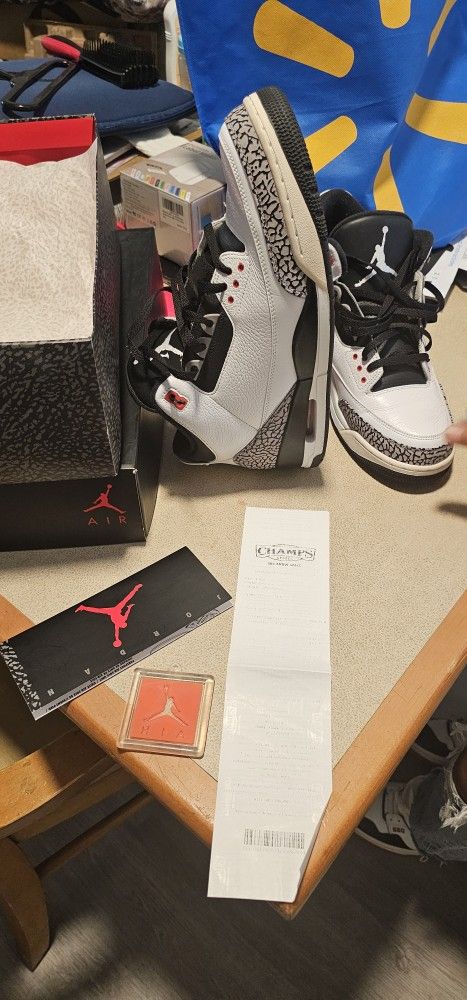 Air Jordan 3 retro white/black-cement grey-infrared 23