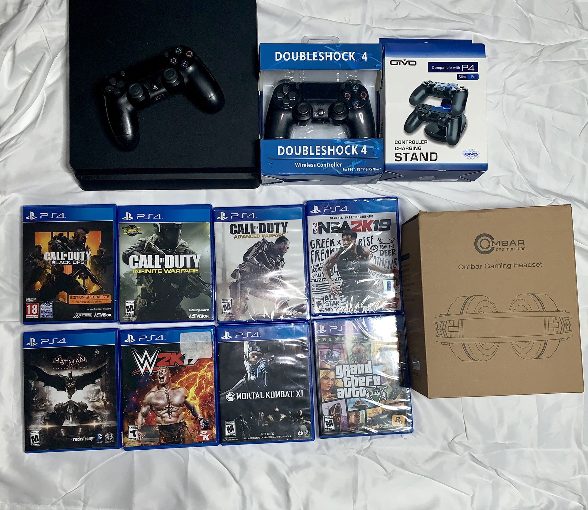 PlayStation 4(SLIM) 1TB with games/accessories
