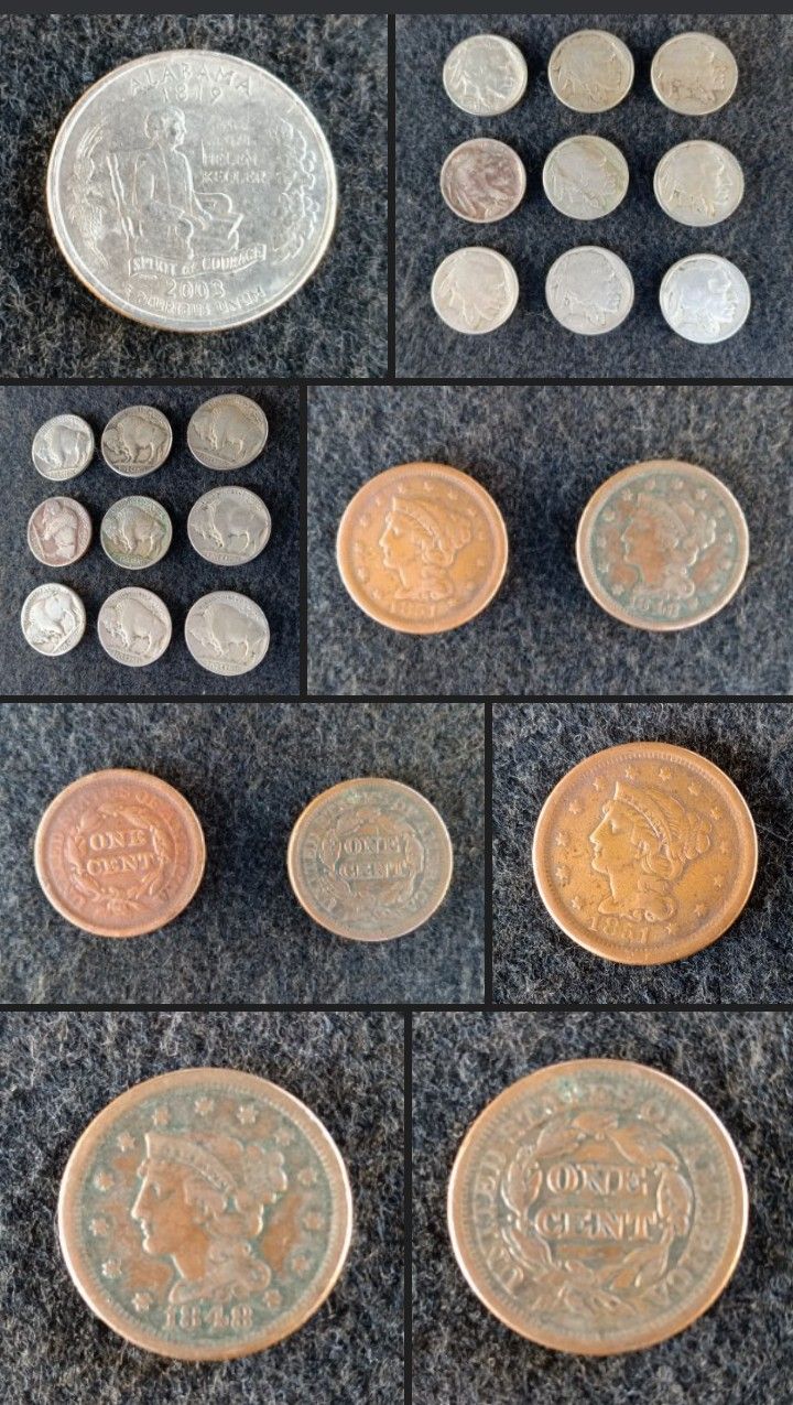 48 Coins Dated 1848 To 1977