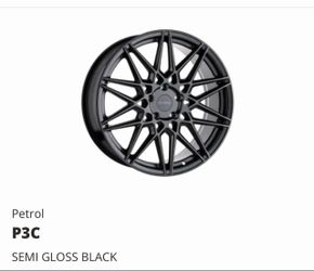 Petrol P3C Semi Gloss Black Alloy Wheel
