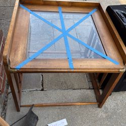 Free Glass Top End Table 
