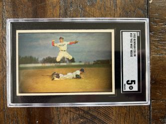 1953 Bowman Color Pee Wee Reese #33 SGC 5 Severely Undergraded Should Be A 8 Min