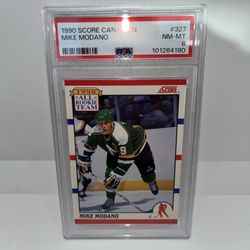 Mike Modano Rookie Card PSA Graded 